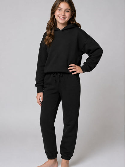 Dsiney Kidz - Brand Threads Black Essentials Hoodie Tracksuit image 1
