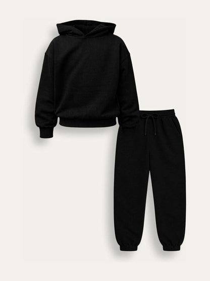 Dsiney Kidz - Brand Threads Black Essentials Hoodie Tracksuit image 3