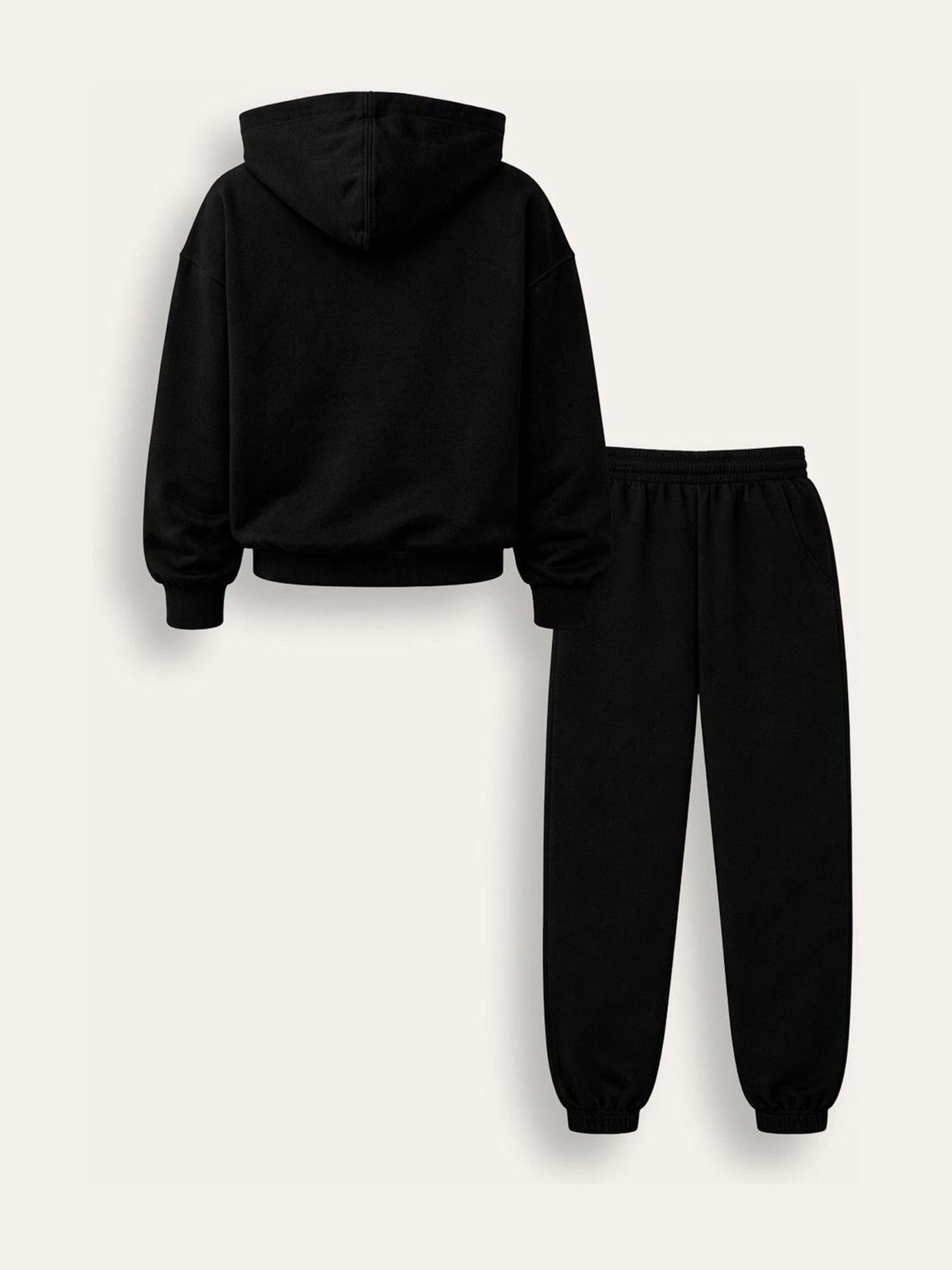 Dsiney Kidz - Brand Threads Black Essentials Hoodie Tracksuit image 4