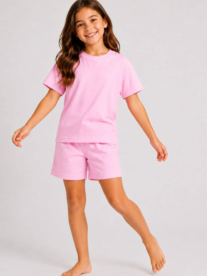 Brand Threads Pink Essentials Short Pyjamas Set - image 1