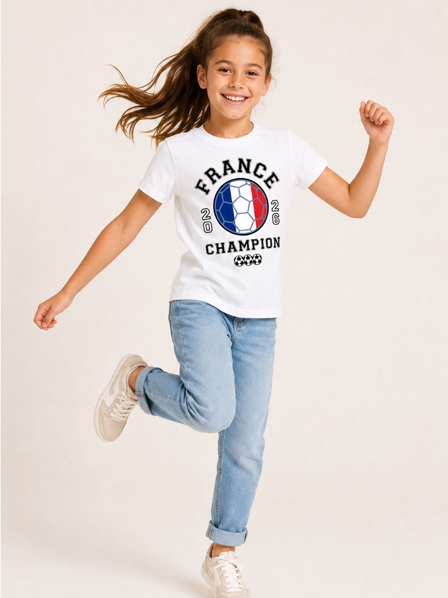 Dsiney Kidz - Brand Threads White France Football T-Shirt image 1