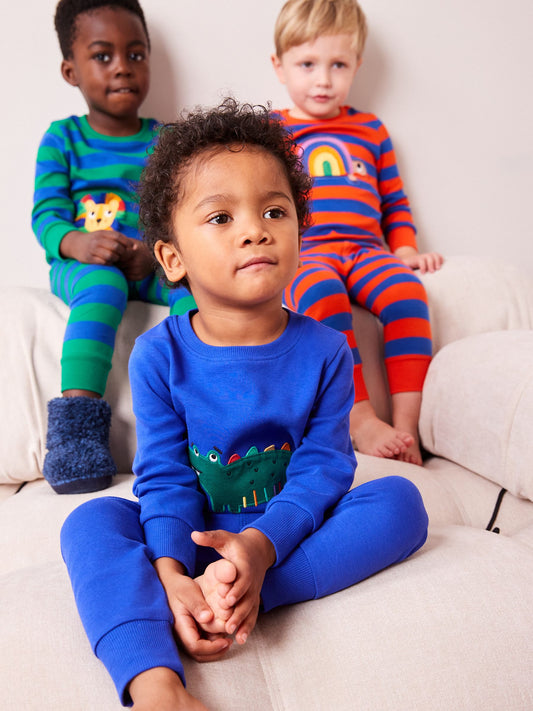 Multi Bright Animal 3 Pack Snuggle Pyjamas (9mths-8yrs) image 1