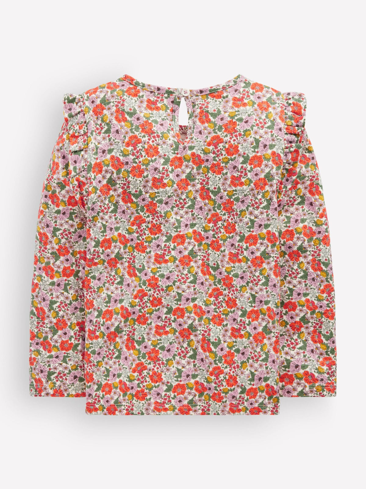 Dsiney Kidz - Boden Cream Frill Sleeve Slub Top image 2