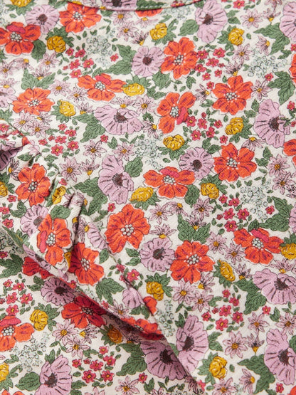 Dsiney Kidz - Boden Cream Frill Sleeve Slub Top image 3