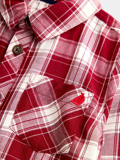 JoJo Maman Bébé Dark Red Check Shirt & Trouser Set - image 7