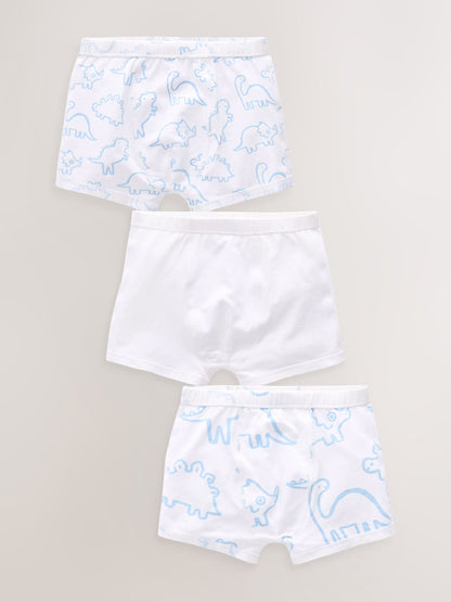 Dsiney Kidz - Blue Dinosaur Kind To Skin Trunks 3 Pack (1.5-12yrs) image 1