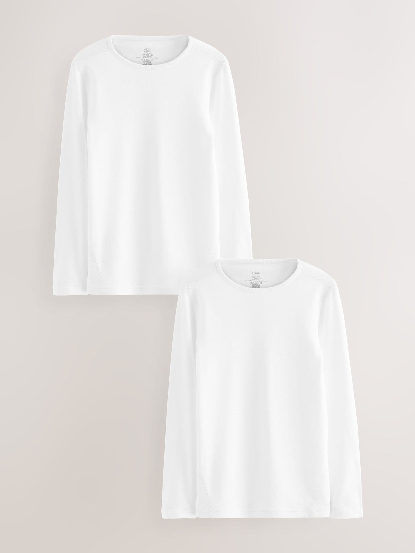 Dsiney Kidz - White Kind To Skin Long Sleeve T-Shirts 2 Pack (9mths-12yrs) image 1