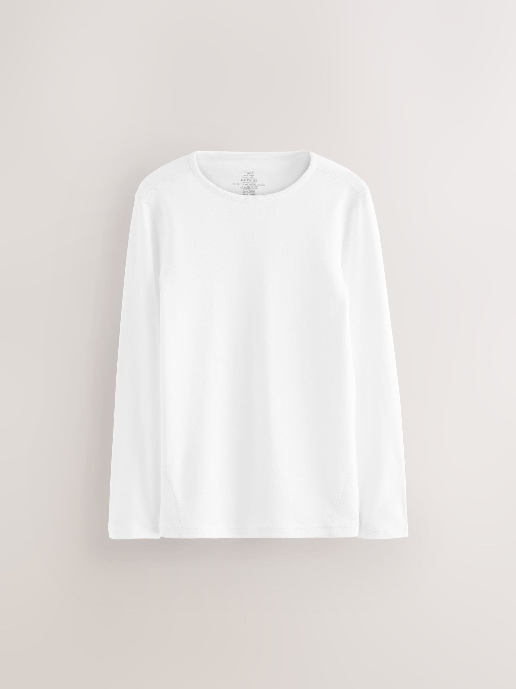 Dsiney Kidz - White Kind To Skin Long Sleeve T-Shirts 2 Pack (9mths-12yrs) image 3