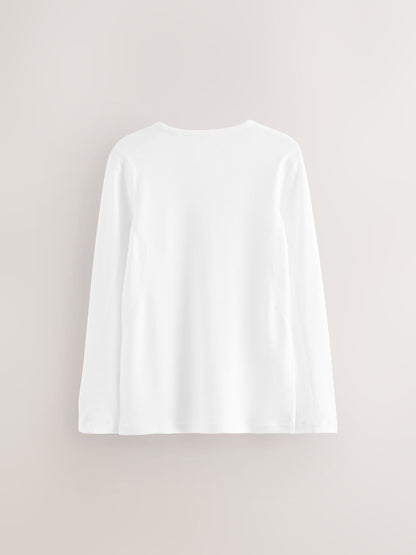 Dsiney Kidz - White Kind To Skin Long Sleeve T-Shirts 2 Pack (9mths-12yrs) image 4