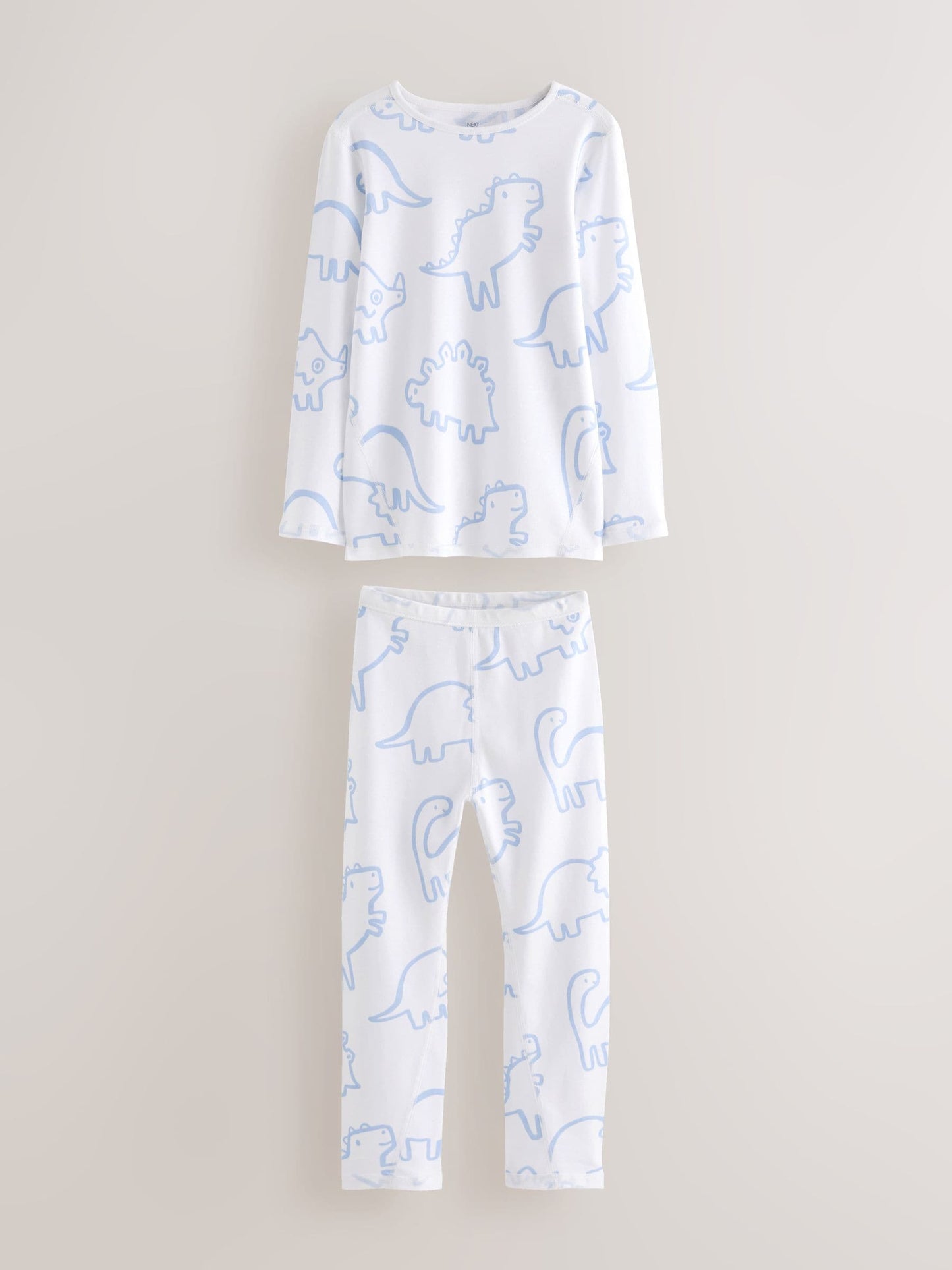 Blue Dinosaur Print Kind to Skin Pyjamas 2 Pack (9mths-12yrs) image 5