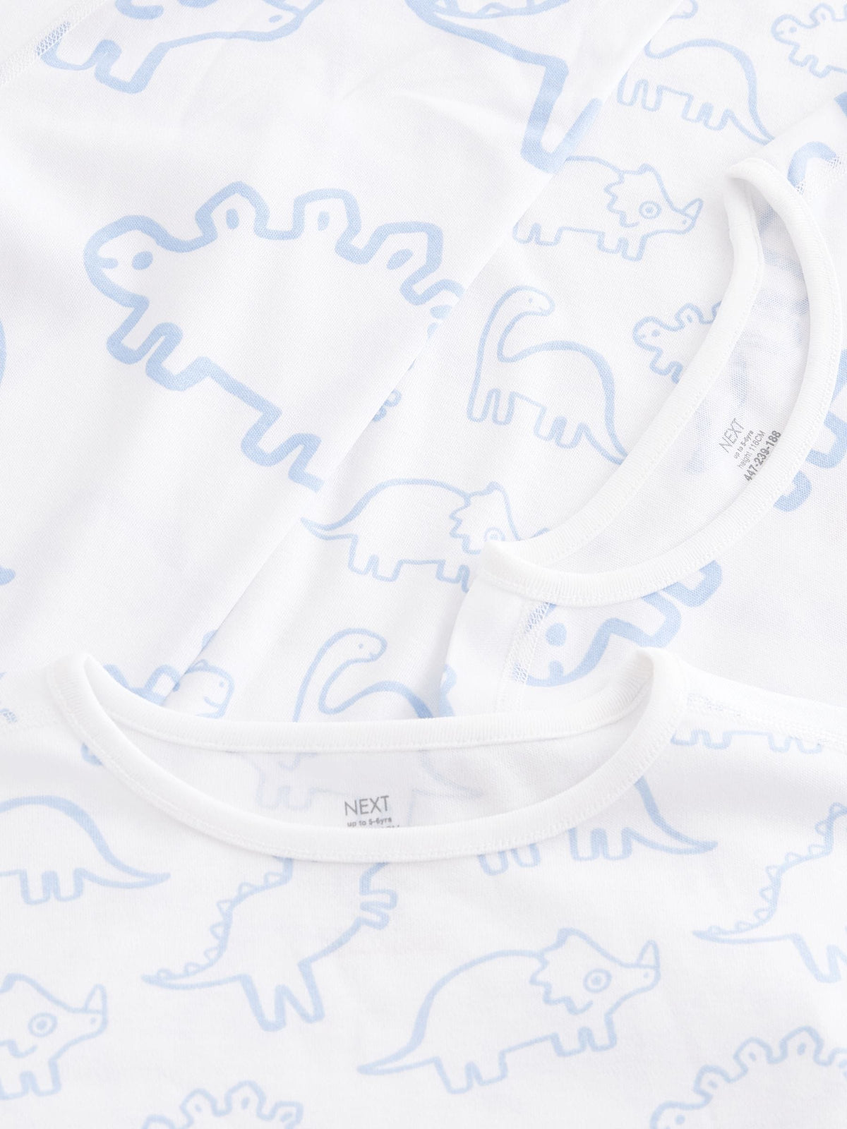 Blue Dinosaur Print Kind to Skin Pyjamas 2 Pack (9mths-12yrs) - image 5