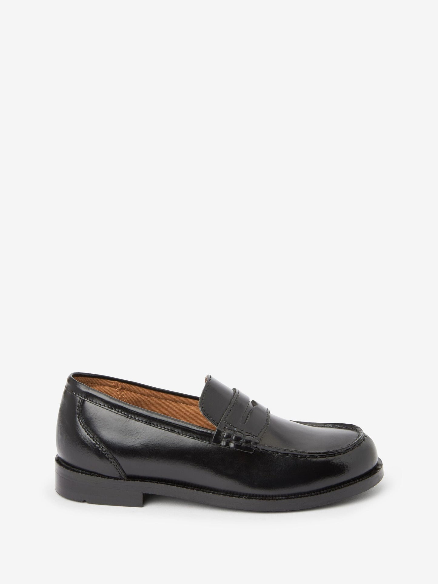 Black Leather Loafers image 1