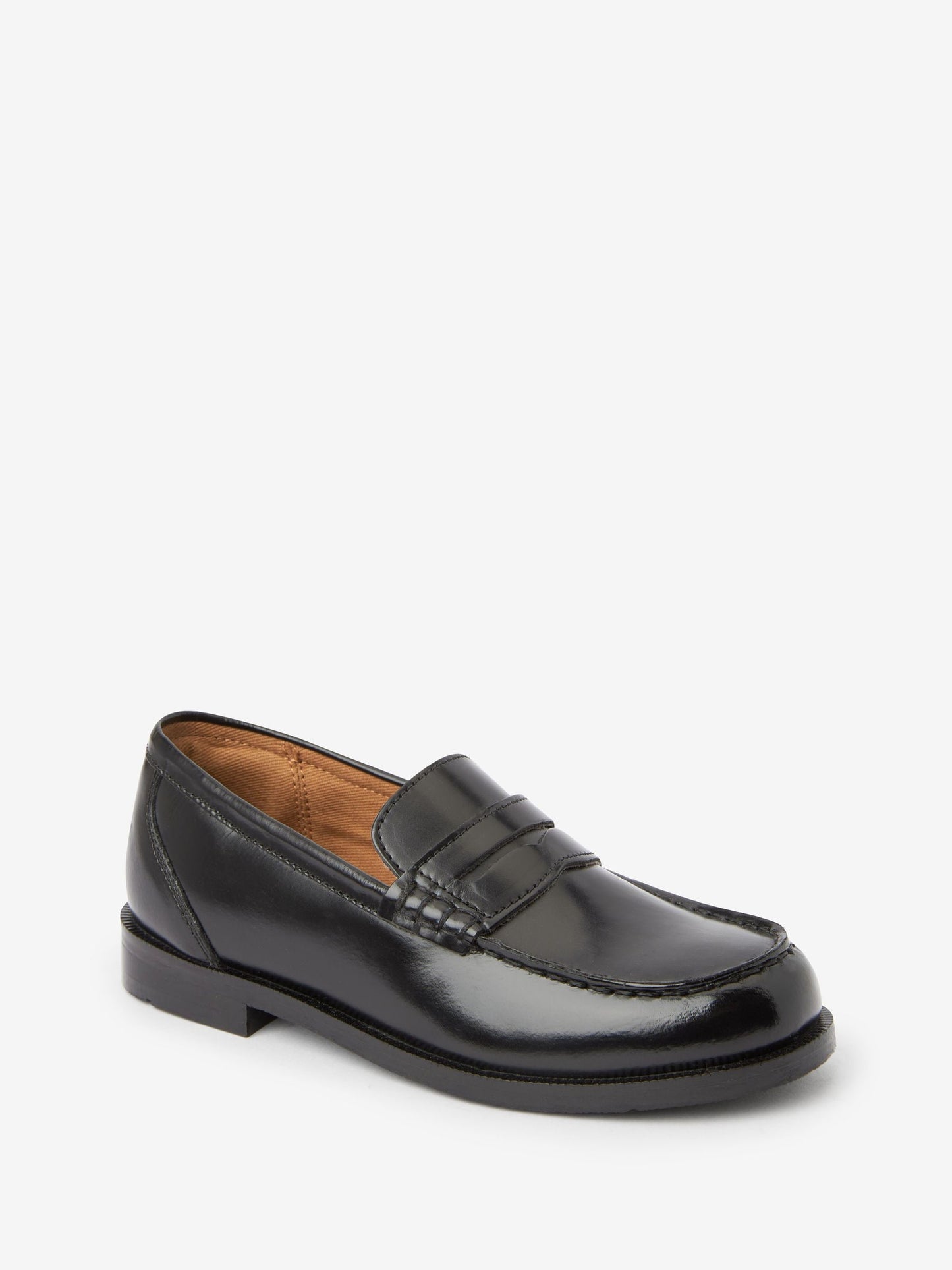 Black Leather Loafers image 2