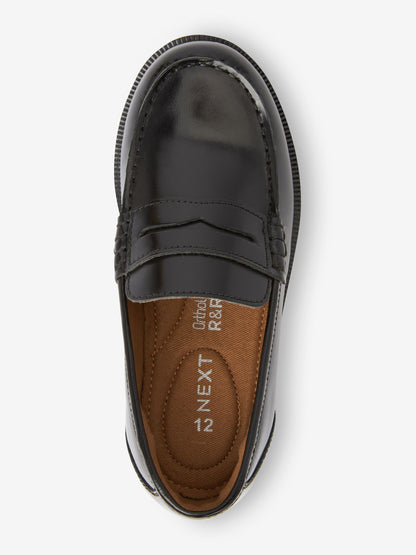 Black Leather Loafers image 3
