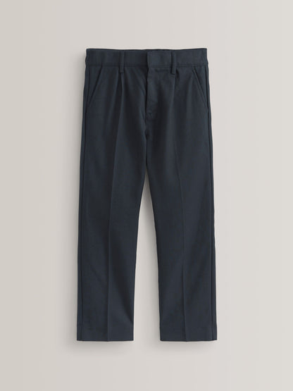 Dsiney Kidz - Navy Regular Waist School Pleat Front Trousers (3-17yrs) image 1
