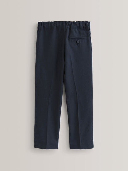 Dsiney Kidz - Navy Regular Waist School Pleat Front Trousers (3-17yrs) image 6