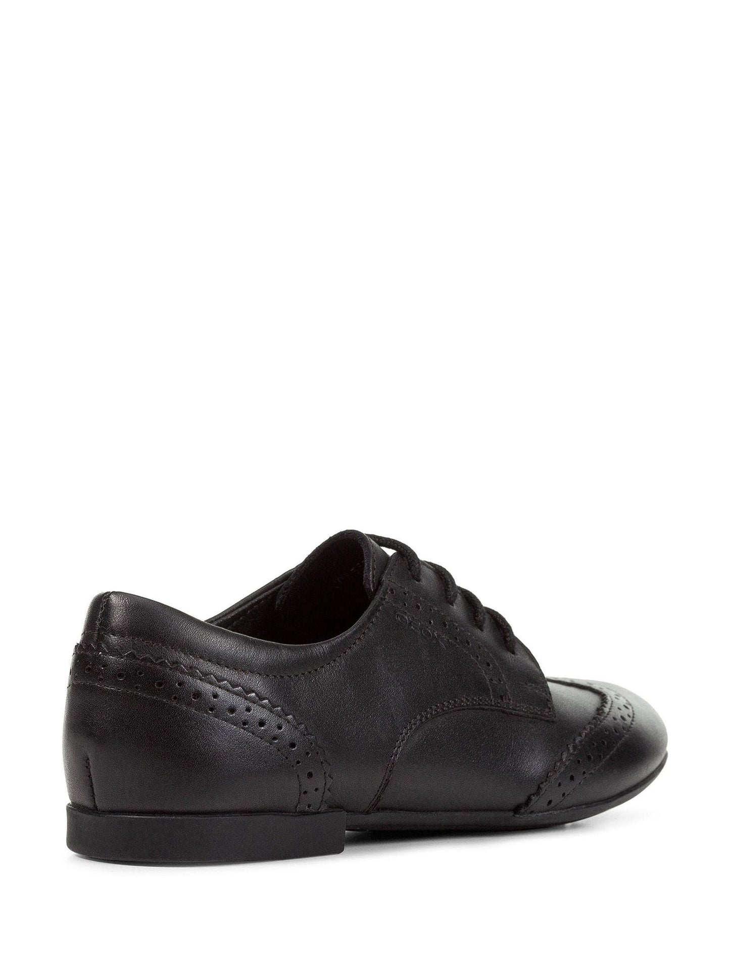 Geox Black J Plie Leather School Shoes image 2
