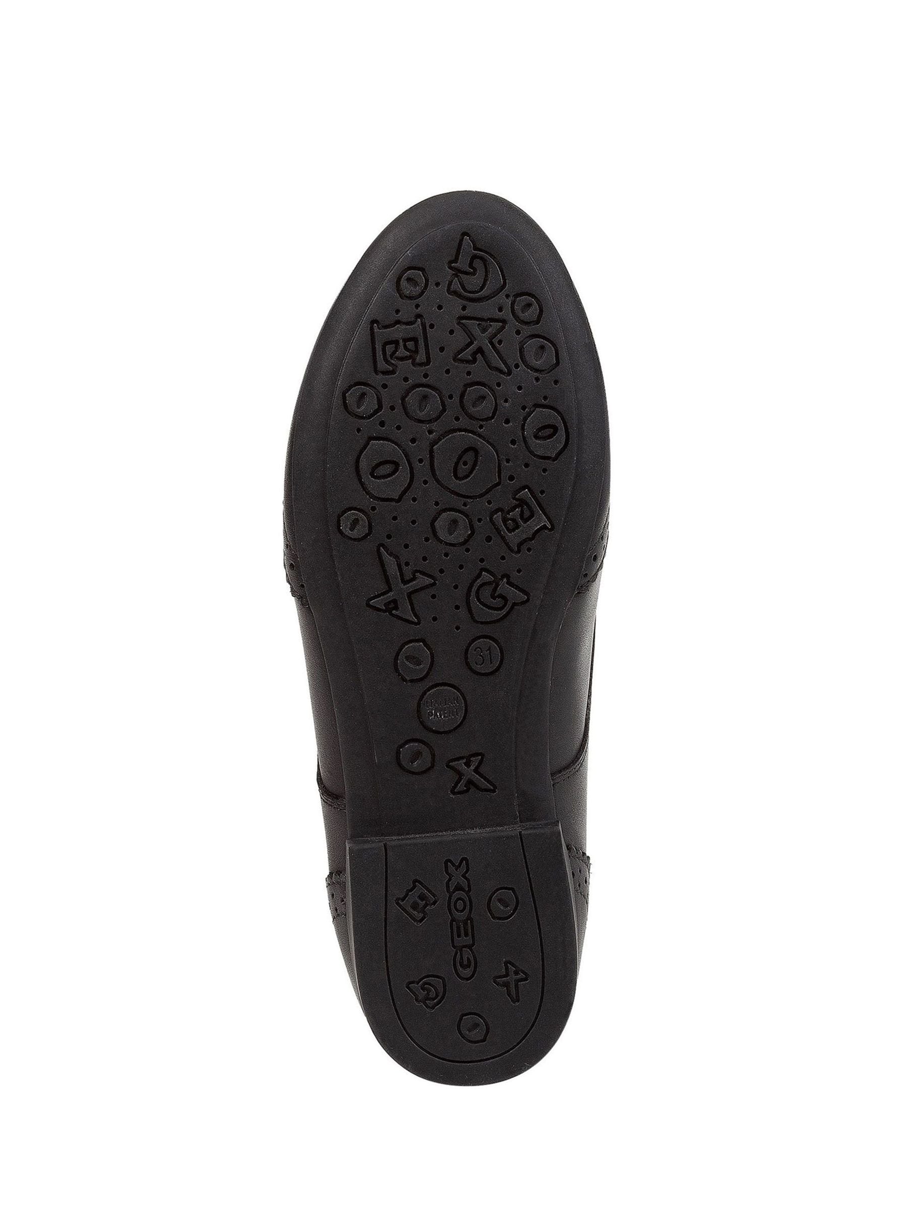 Geox Black J Plie Leather School Shoes image 4