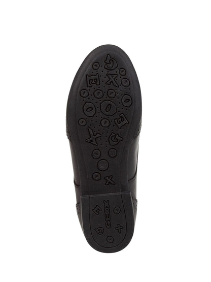 Geox Black J Plie Leather School Shoes image 4
