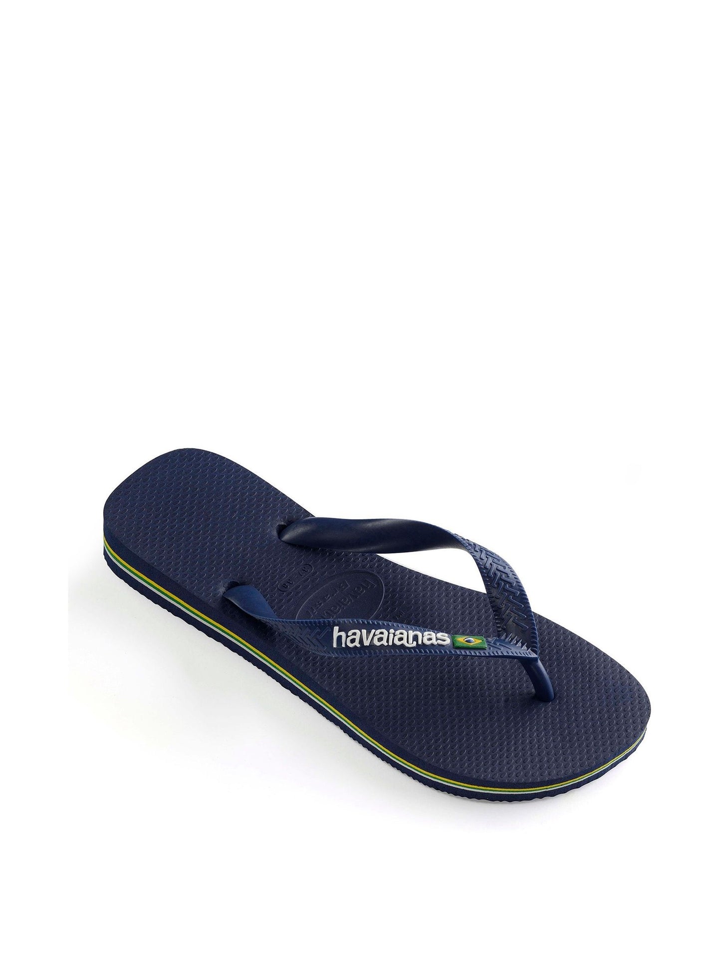 Havaianas Navy Kids Brasil Logo Flip Flops image 3