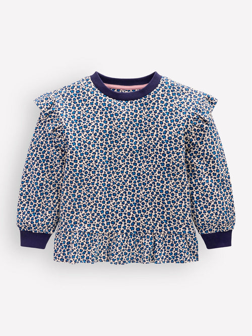 Dsiney Kidz - Boden Blue Pretty Frill Sweatshirt image 1