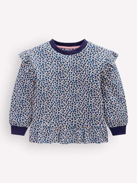 Dsiney Kidz - Boden Blue Pretty Frill Sweatshirt image 1