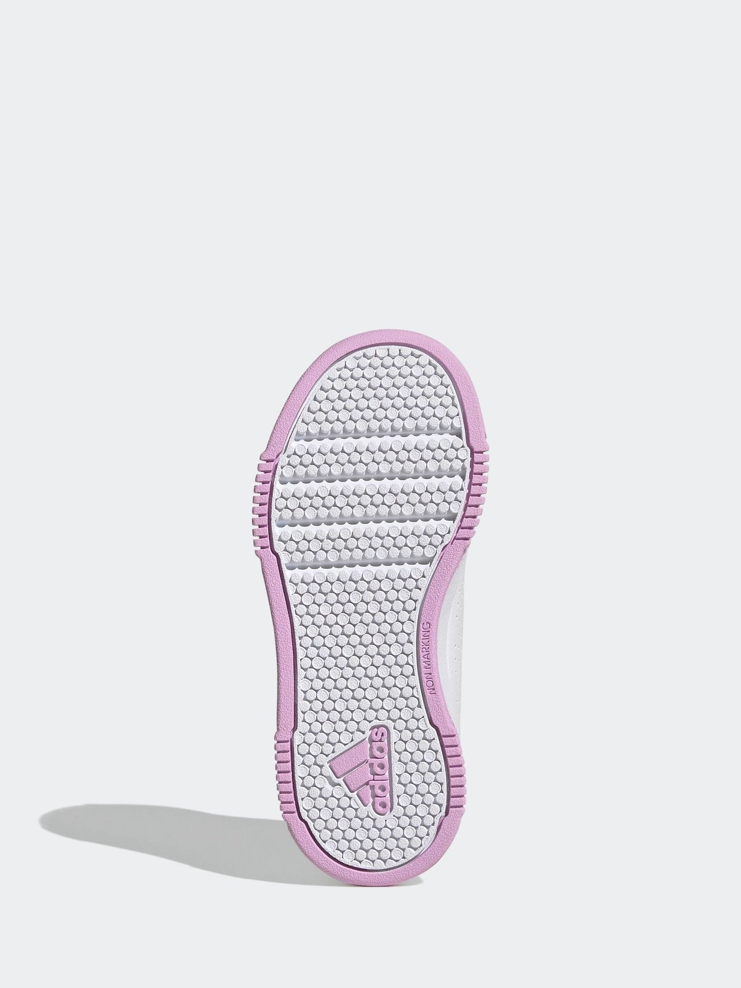 adidas White/Pink Tensaur Hook and Loop Kids Trainers image 6