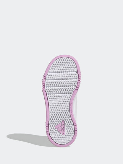 adidas White/Pink Tensaur Hook and Loop Kids Trainers image 6