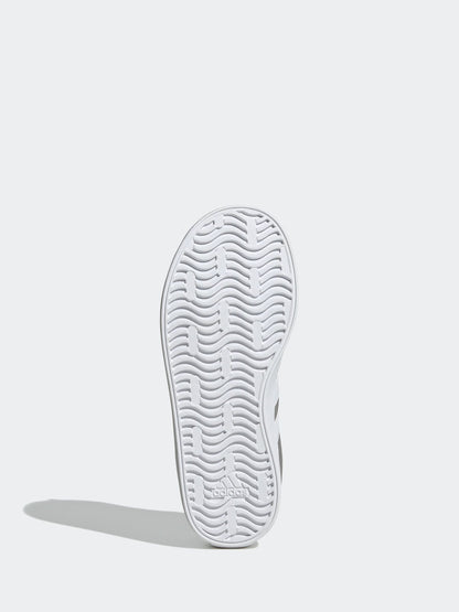 adidas Grey/White VL Court 3.0 Lace Kids Trainers image 6