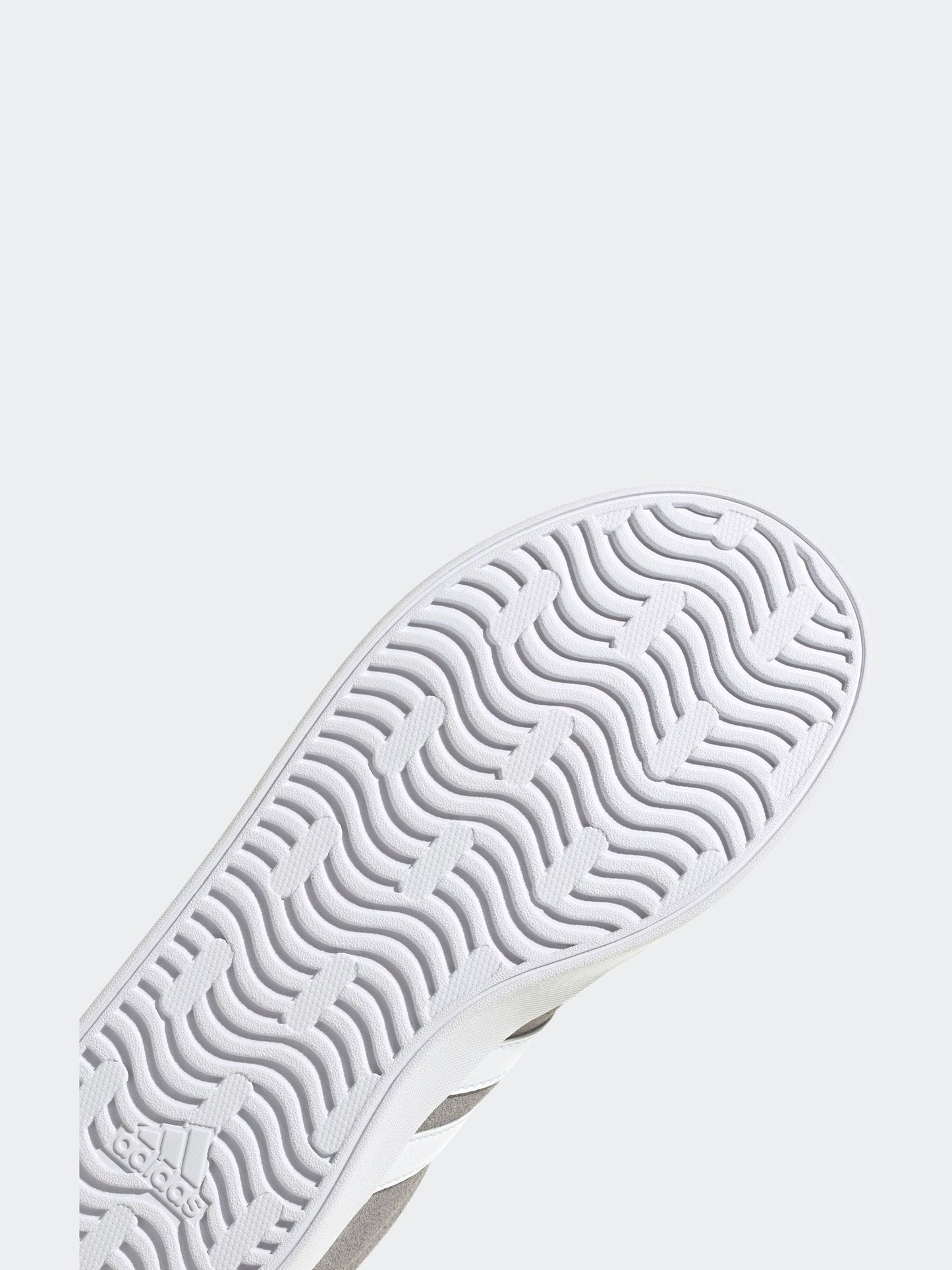 adidas Grey/White VL Court 3.0 Lace Kids Trainers image 8