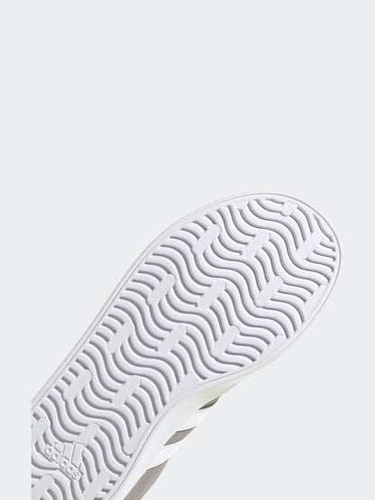 adidas Grey/White VL Court 3.0 Lace Kids Trainers image 8