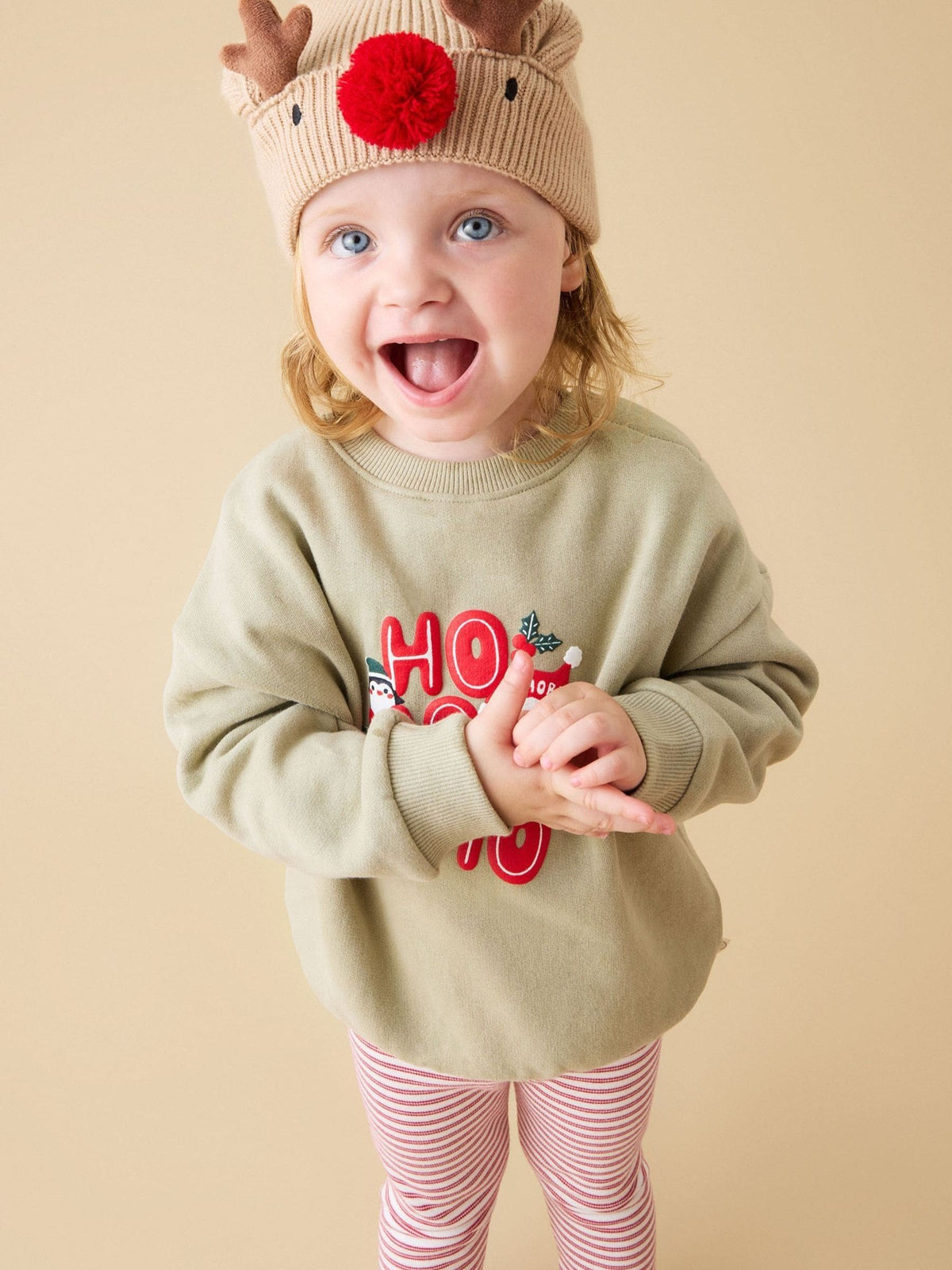 MORI Green Sage Supersoft Christmas Sweatshirt - image 1