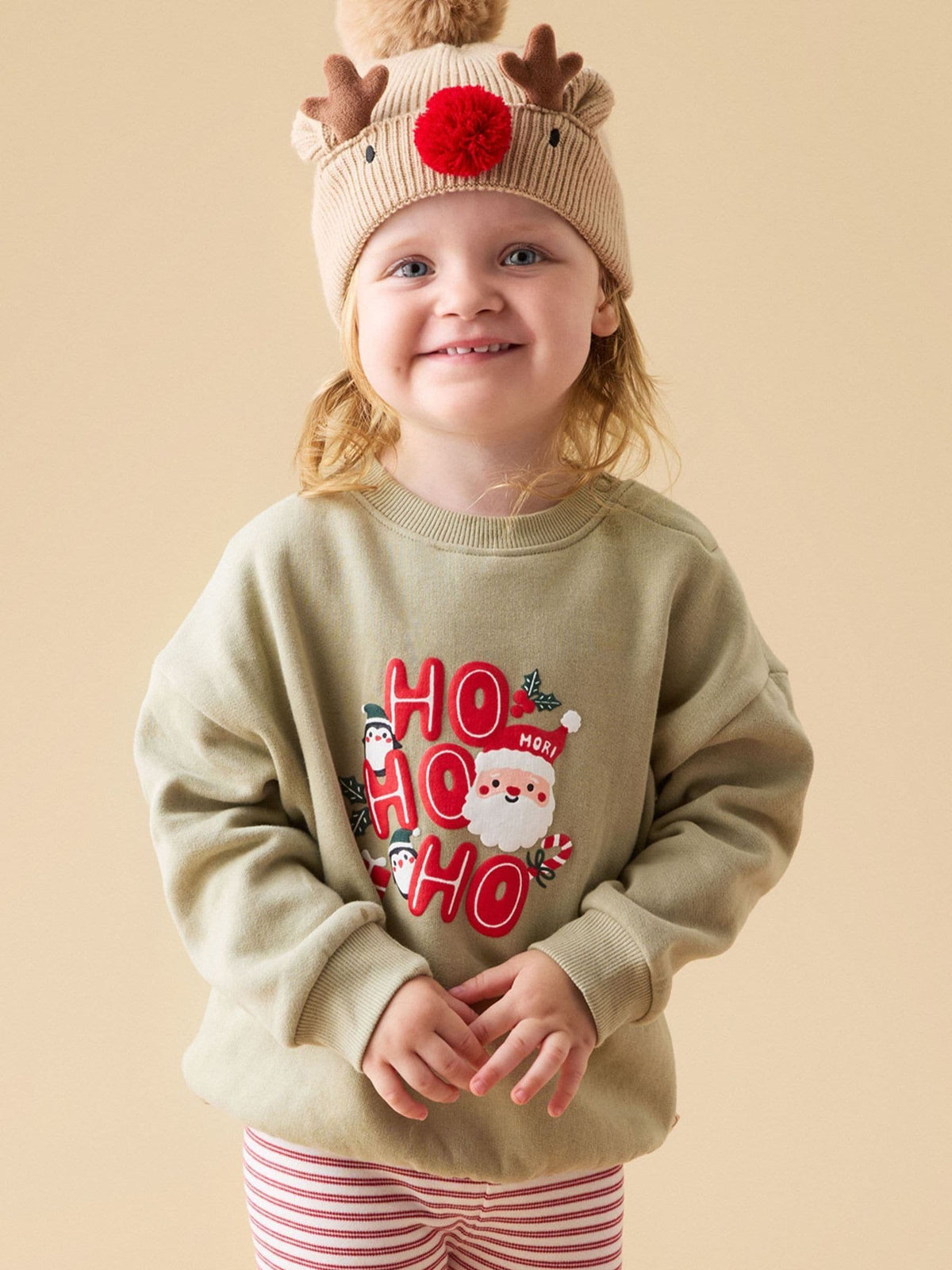 MORI Green Sage Supersoft Christmas Sweatshirt - image 2