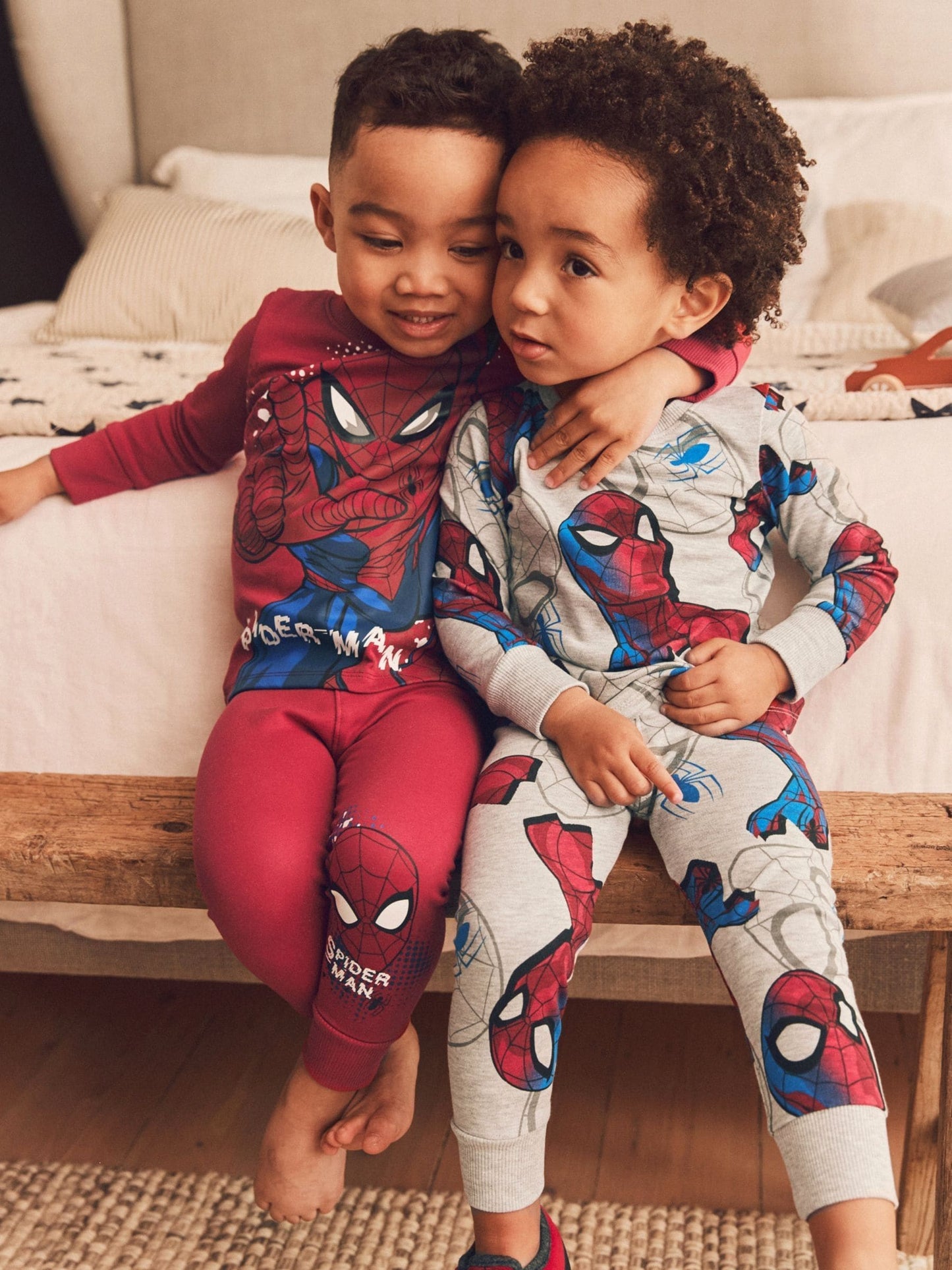 Dsiney Kidz - Red/Navy Spiderman Snuggle Pyjamas 2 Pack (12mths-10yrs) image 2
