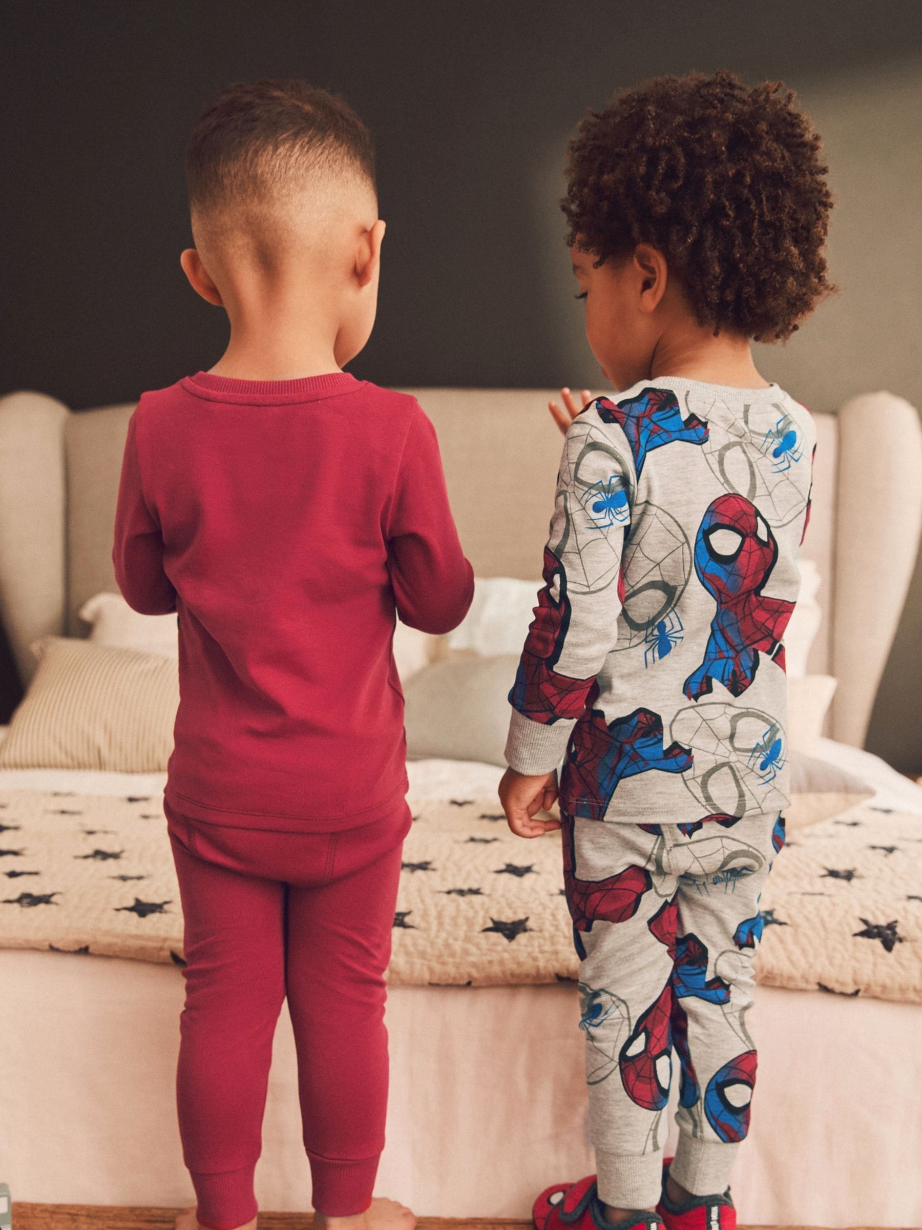 Dsiney Kidz - Red/Navy Spiderman Snuggle Pyjamas 2 Pack (12mths-10yrs) image 3
