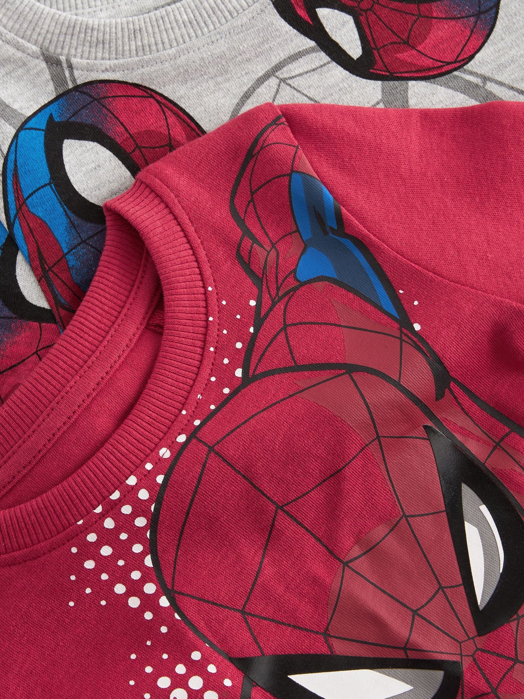 Dsiney Kidz - Red/Navy Spiderman Snuggle Pyjamas 2 Pack (12mths-10yrs) image 7