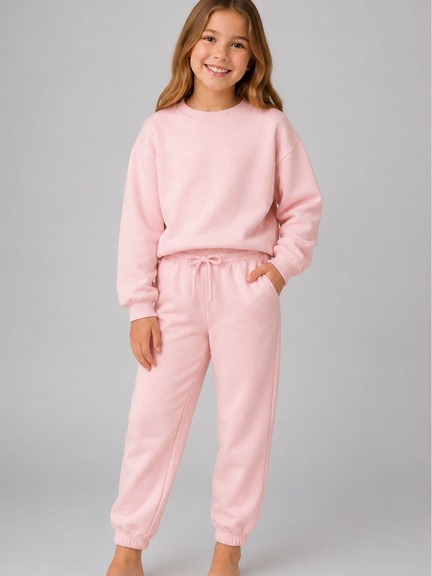 Dsiney Kidz - Brand Threads Pink Essentials Sweatshirt Tracksuit image 1