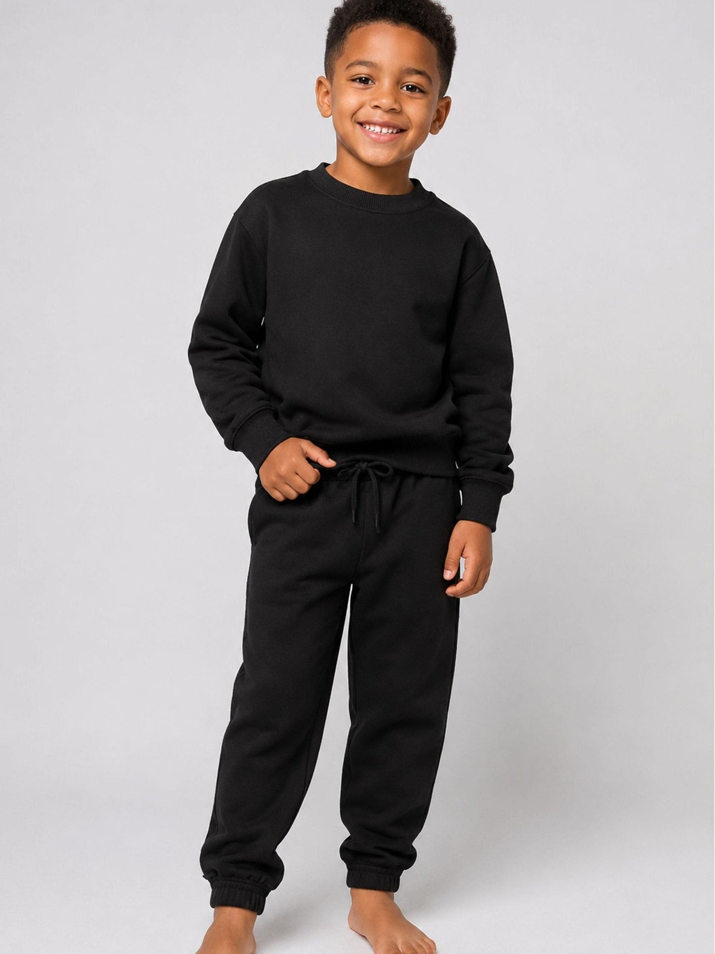 Dsiney Kidz - Brand Threads Black Essentials Sweatshirt Tracksuit image 2