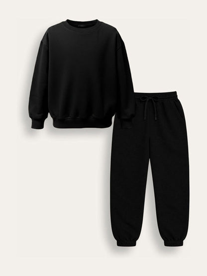 Dsiney Kidz - Brand Threads Black Essentials Sweatshirt Tracksuit image 3