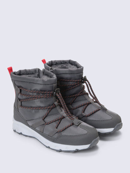 Dsiney Kidz - Animal Grey Filey Kids Snow Boots image 2
