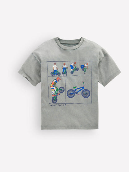 Dsiney Kidz - Boden Grey Vintage Wash Graphic T-Shirt image 1