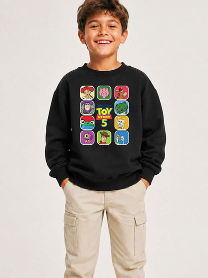 Dsiney Kidz - Brand Threads Black Disney Toy Story 5 Sweatshirt image 1