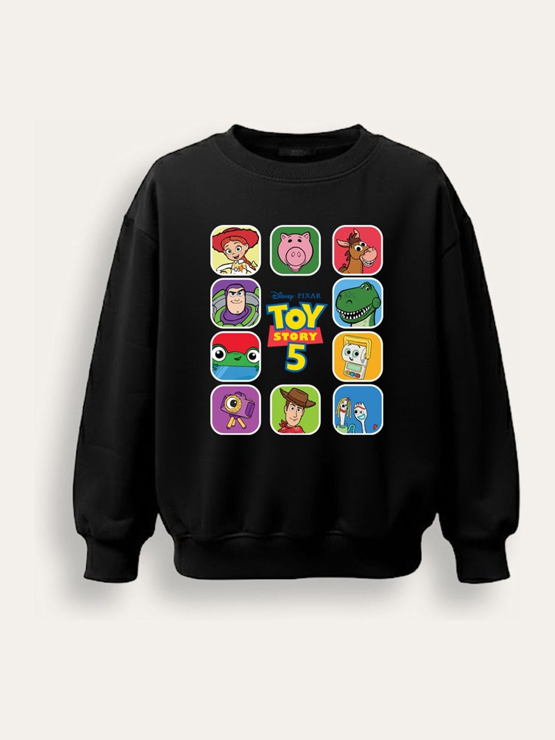 Dsiney Kidz - Brand Threads Black Disney Toy Story 5 Sweatshirt image 4