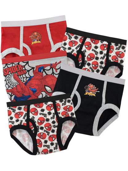 Dsiney Kidz - Character Silver Spiderman 100% Cotton Briefs Packs of 5 image 1