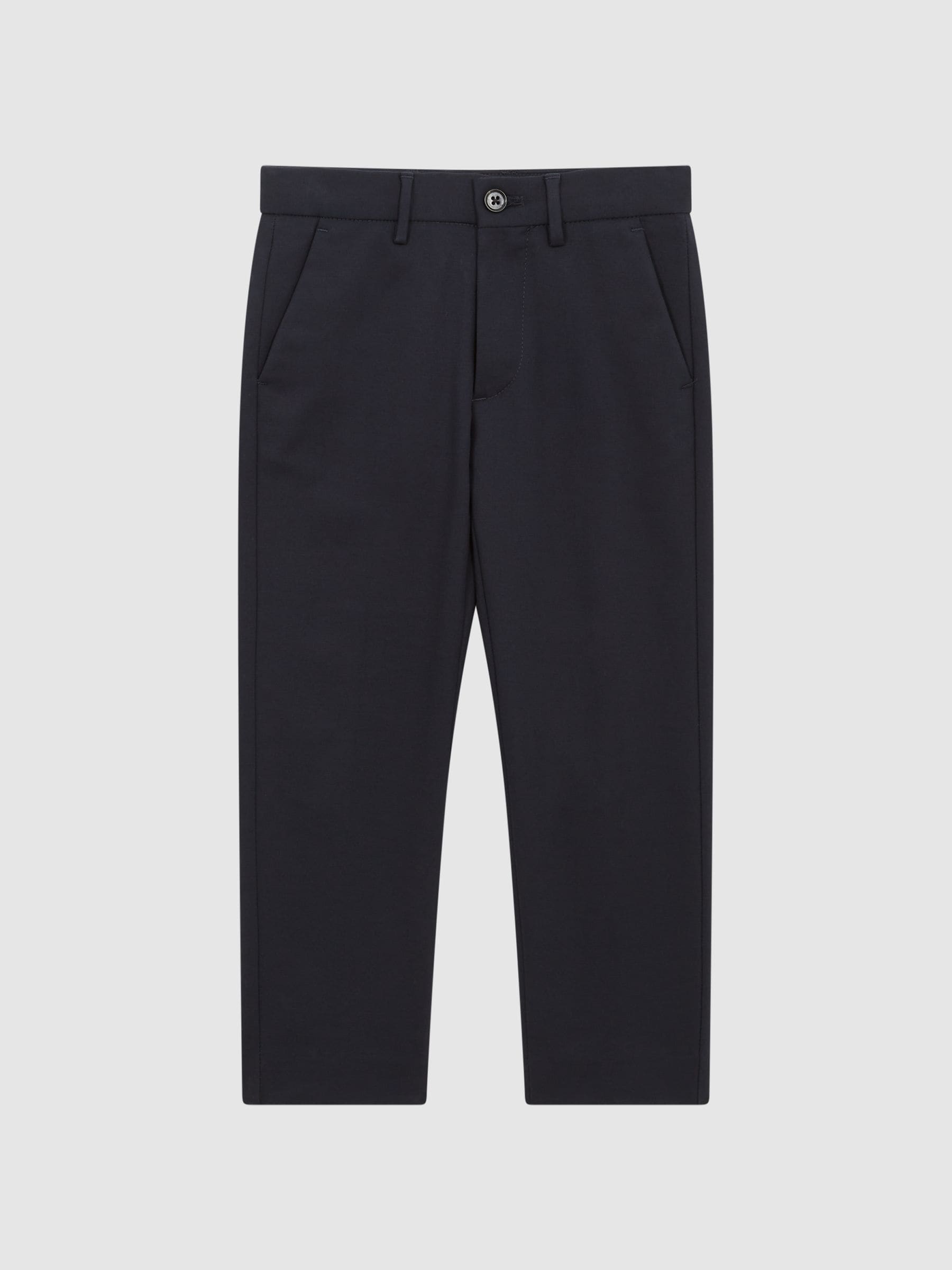 Reiss Navy Eastbury 9-14 yrs Slim-Fit Cotton-Blend Chinos image 2