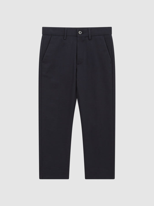 Reiss Navy Eastbury 9-14 yrs Slim-Fit Cotton-Blend Chinos image 2