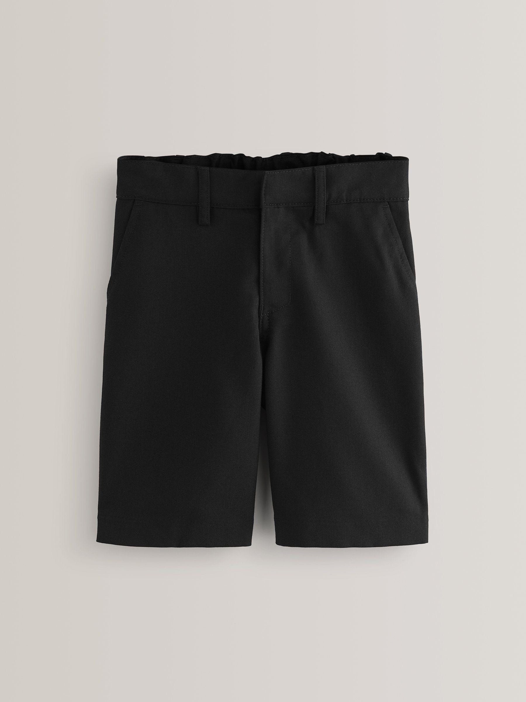 Dsiney Kidz - Black Single Flat Front School Shorts (3-14yrs) image 1