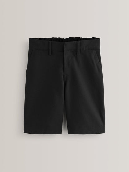 Dsiney Kidz - Black Single Flat Front School Shorts (3-14yrs) image 1