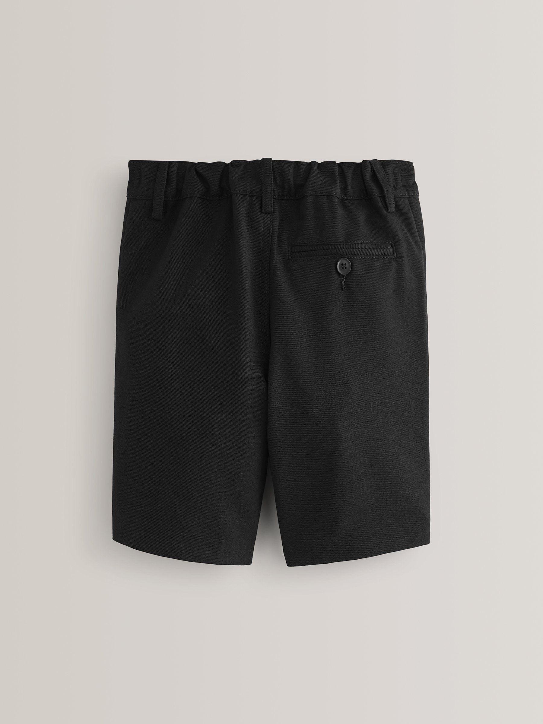 Dsiney Kidz - Black Single Flat Front School Shorts (3-14yrs) image 2
