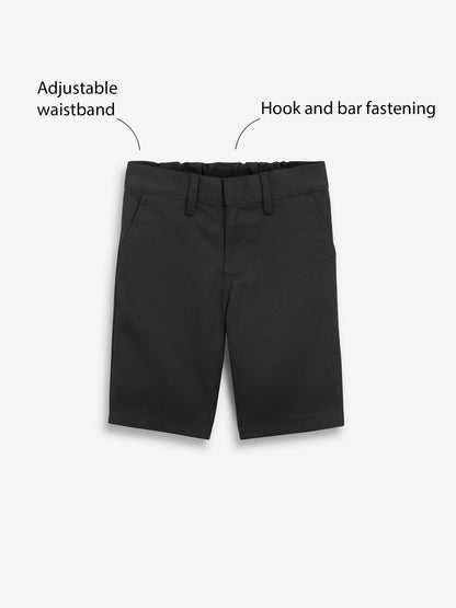Dsiney Kidz - Black Single Flat Front School Shorts (3-14yrs) image 5